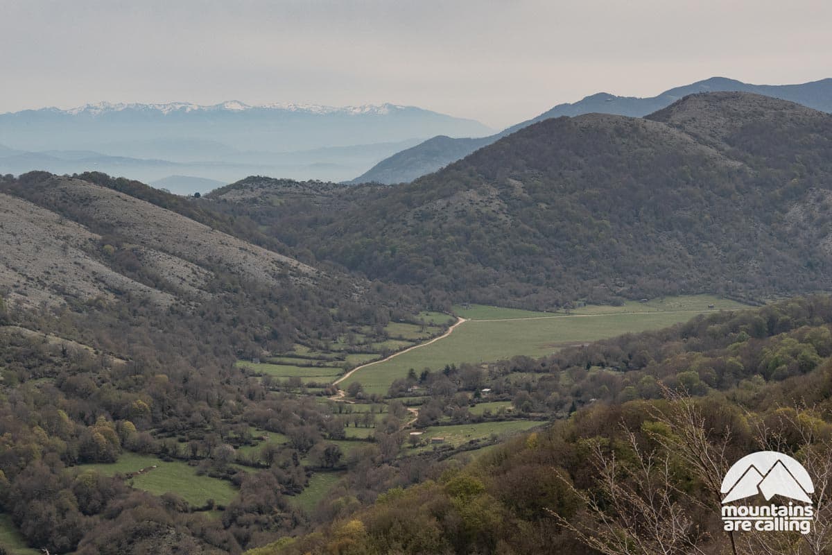 Veduta panoramica dei Monti Lepini